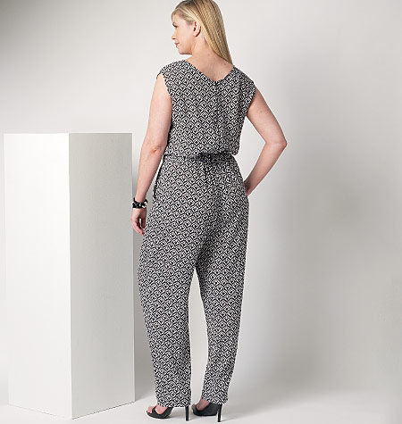 Butterick Patterns 6224 RR,Womens Kimono and Jumpsuit,Sizes 18W-20W-22W-24W