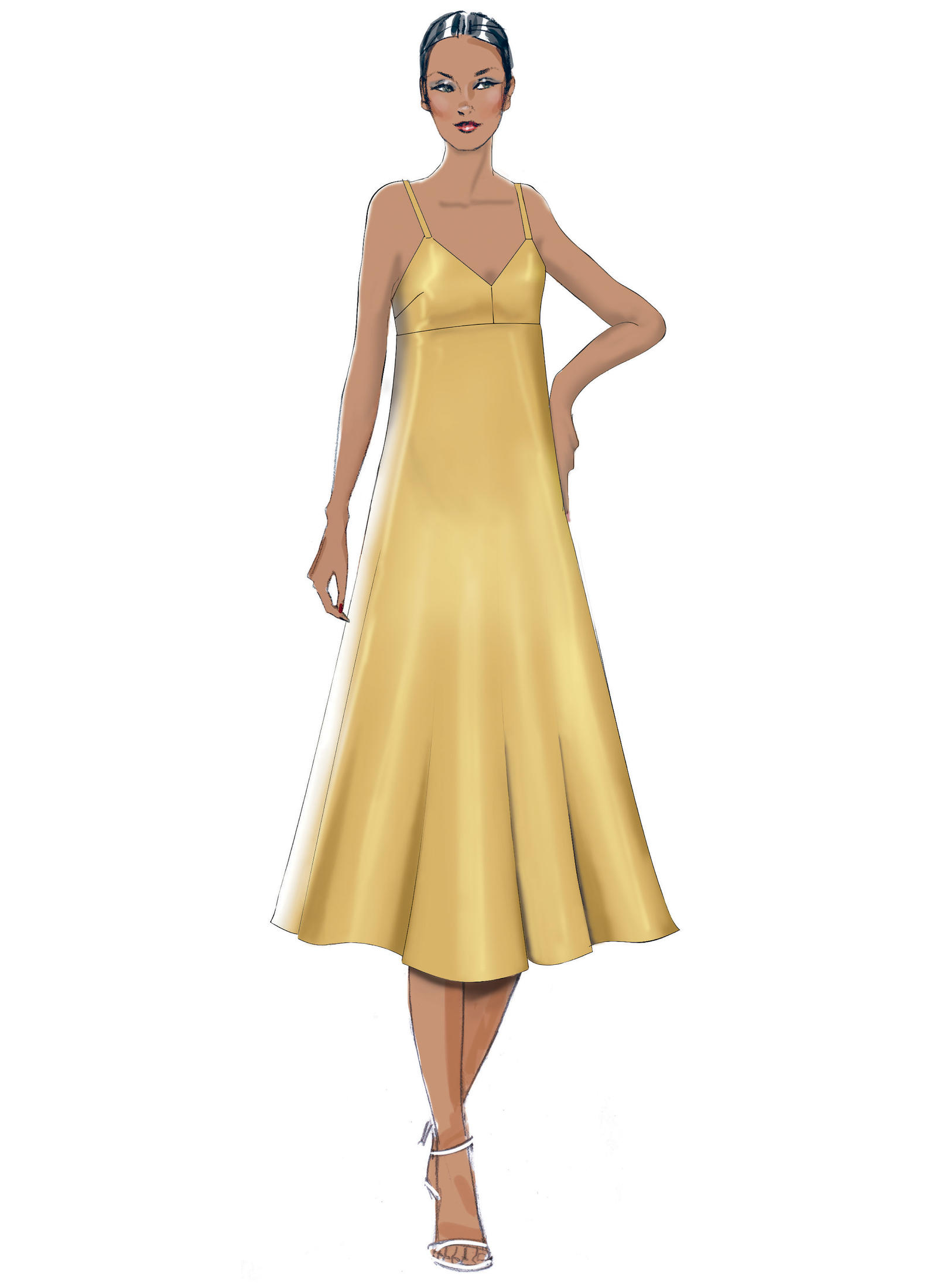 vogue slip dress