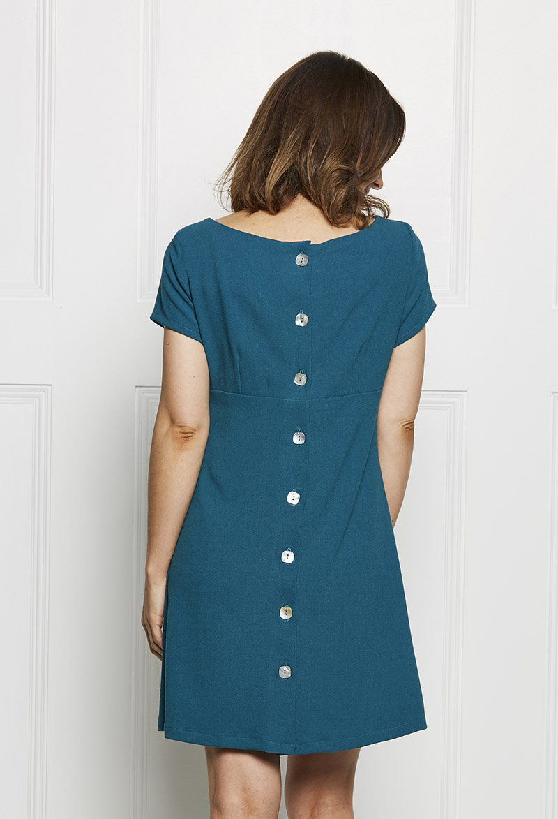 Tara Buttonback Dress The Foldline