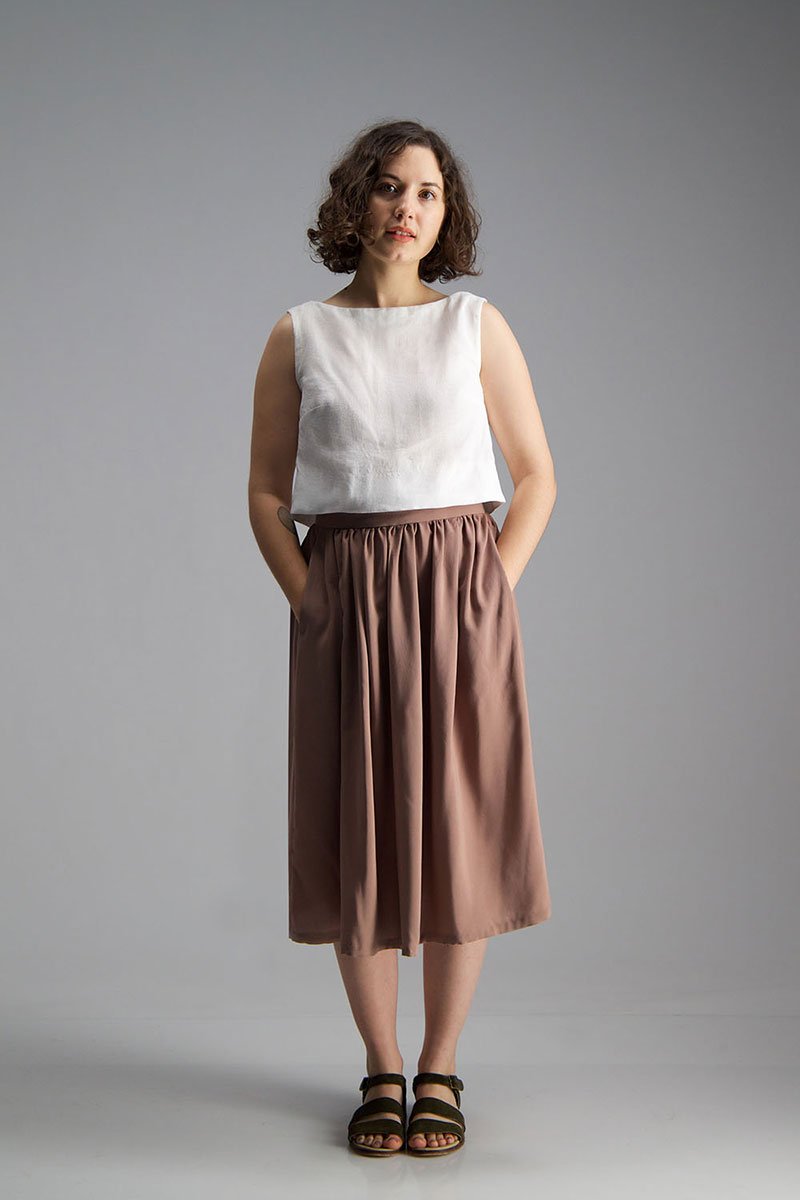 midi skirt sewing pattern