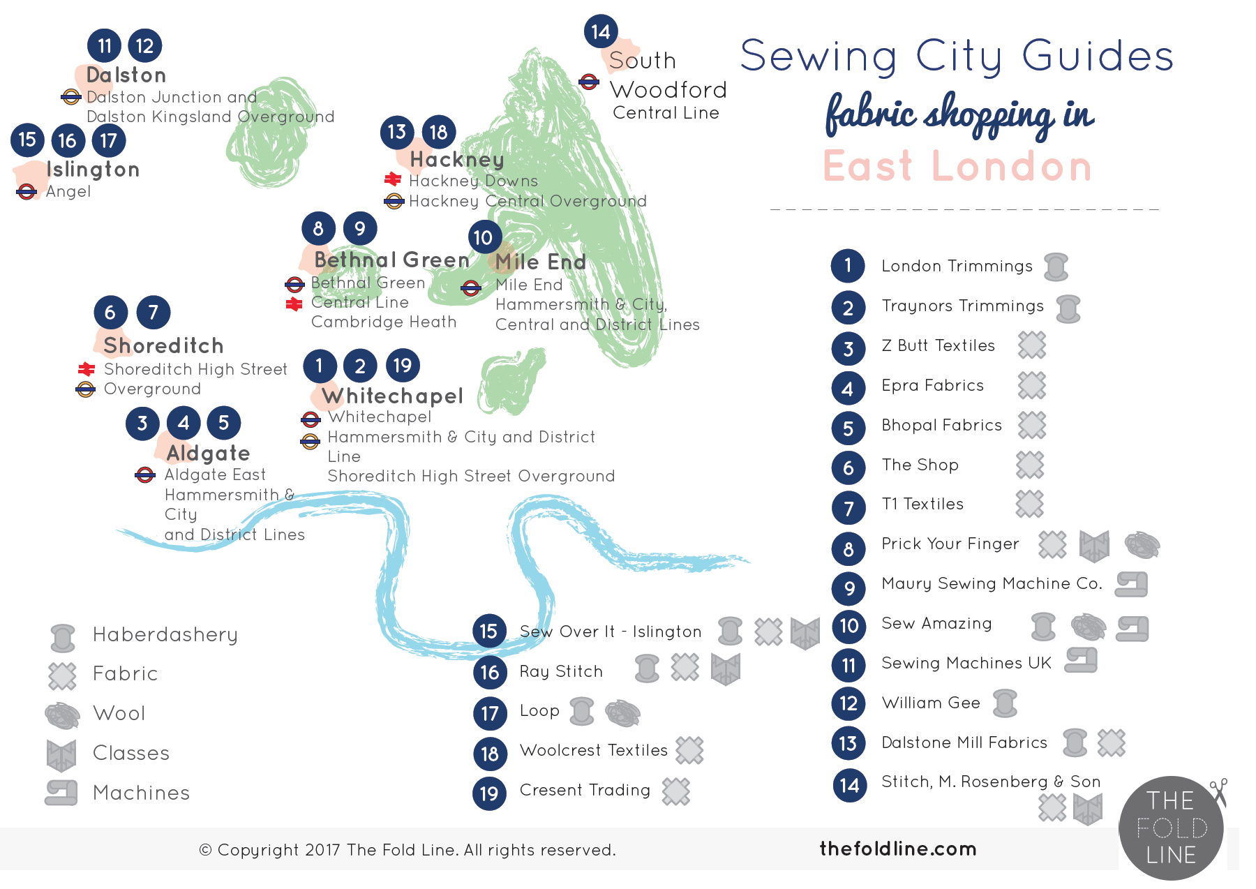 The Ultimate Guide to Fabric Shops in London The Foldline