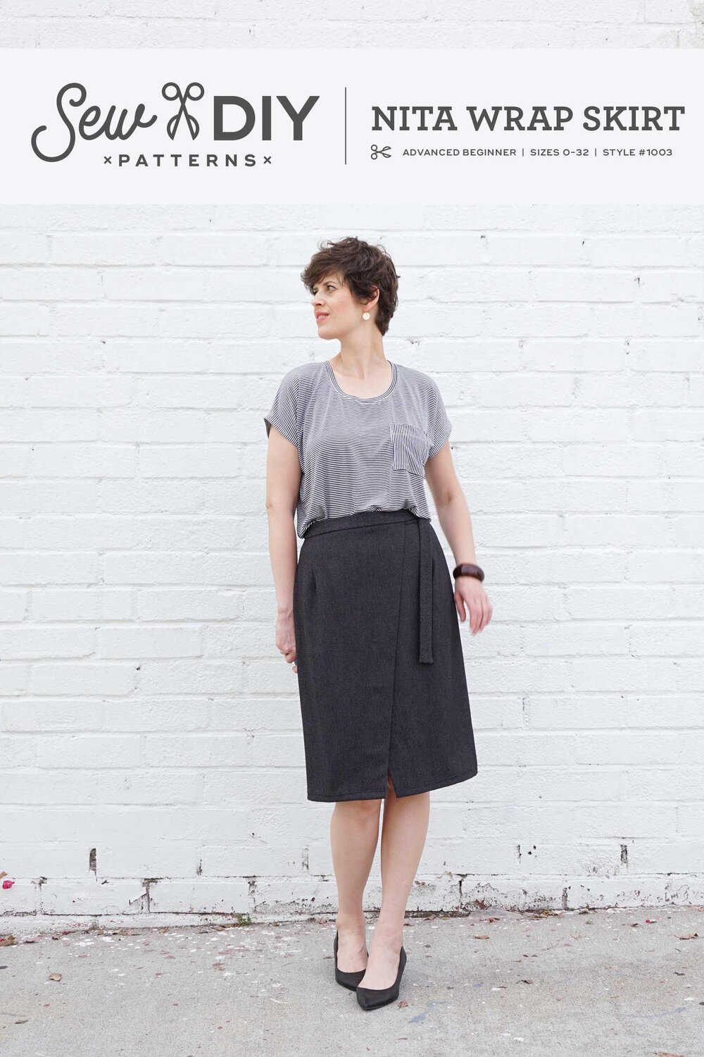wrap around skirt sew