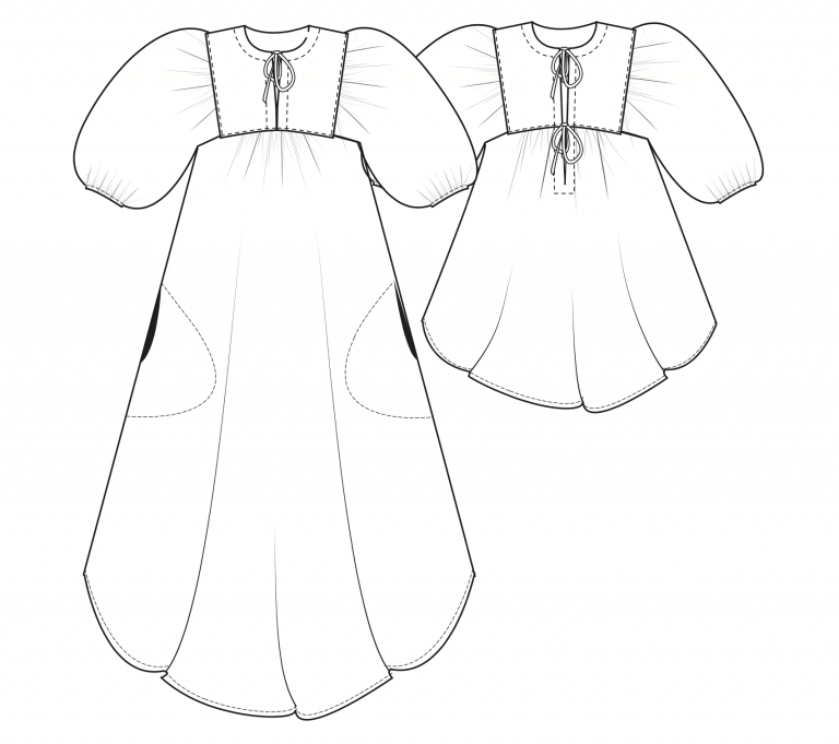 Vali Dress and Top - The Foldline